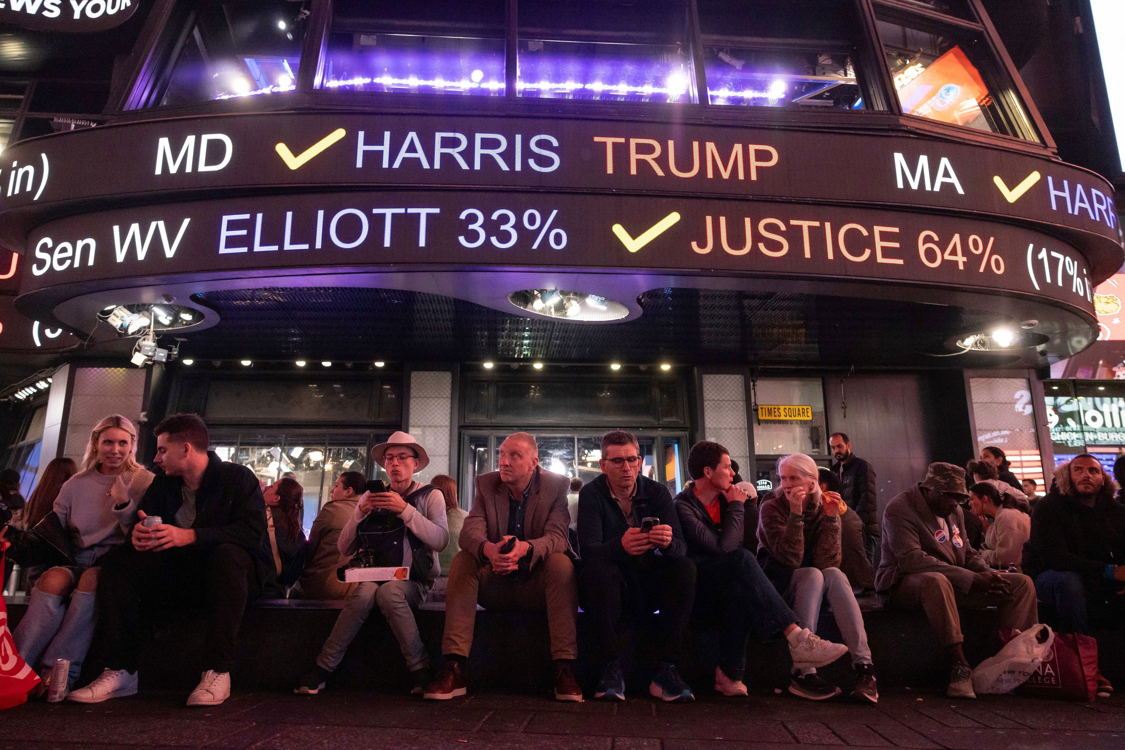 AP PHOTOS: The world watches as US election results trickle in