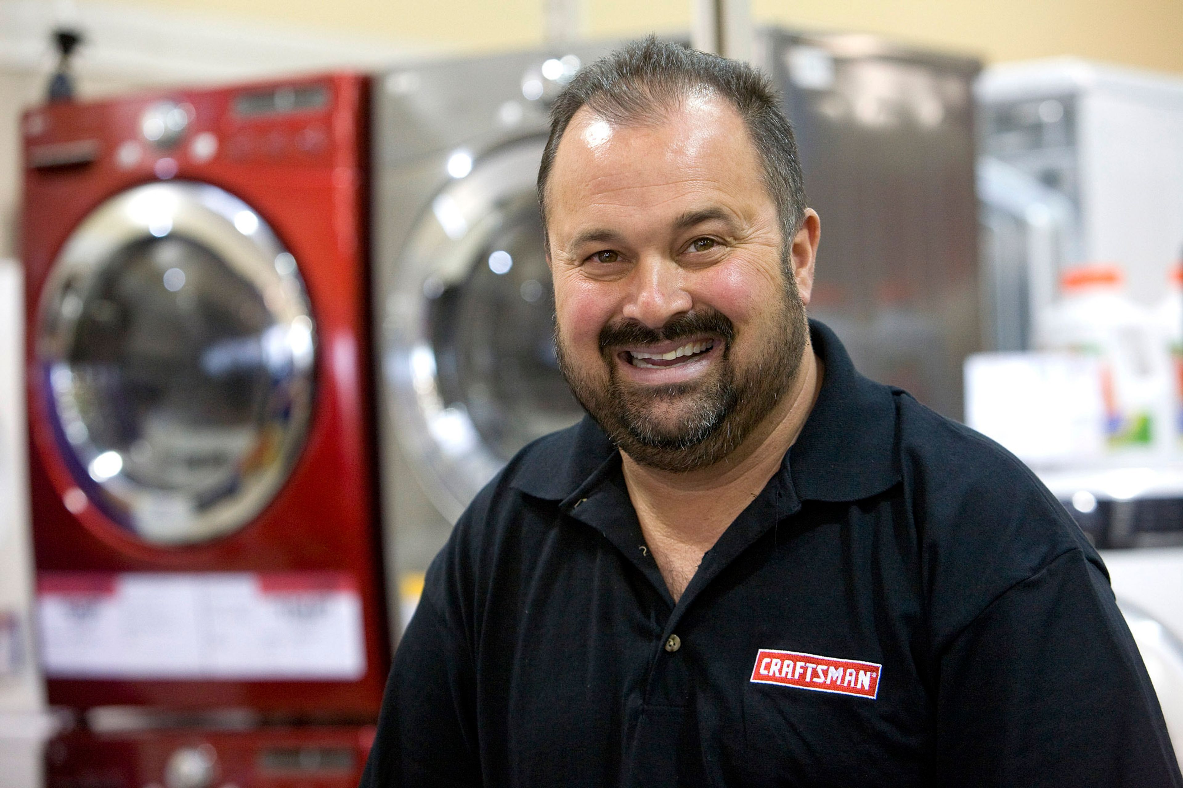 FILE - This image released by Craftsman shows Frank Fritz from the History channel series "American Pickers," during the Craftsman Finding America's Treasures event at the Sears Hometown Store in Clinton, Iowa on May 7, 2011. Fritz, a Davenport native, died Monday, Sept. 30, 2024 at age 60. (Mark Hirsch/Craftsman via AP)