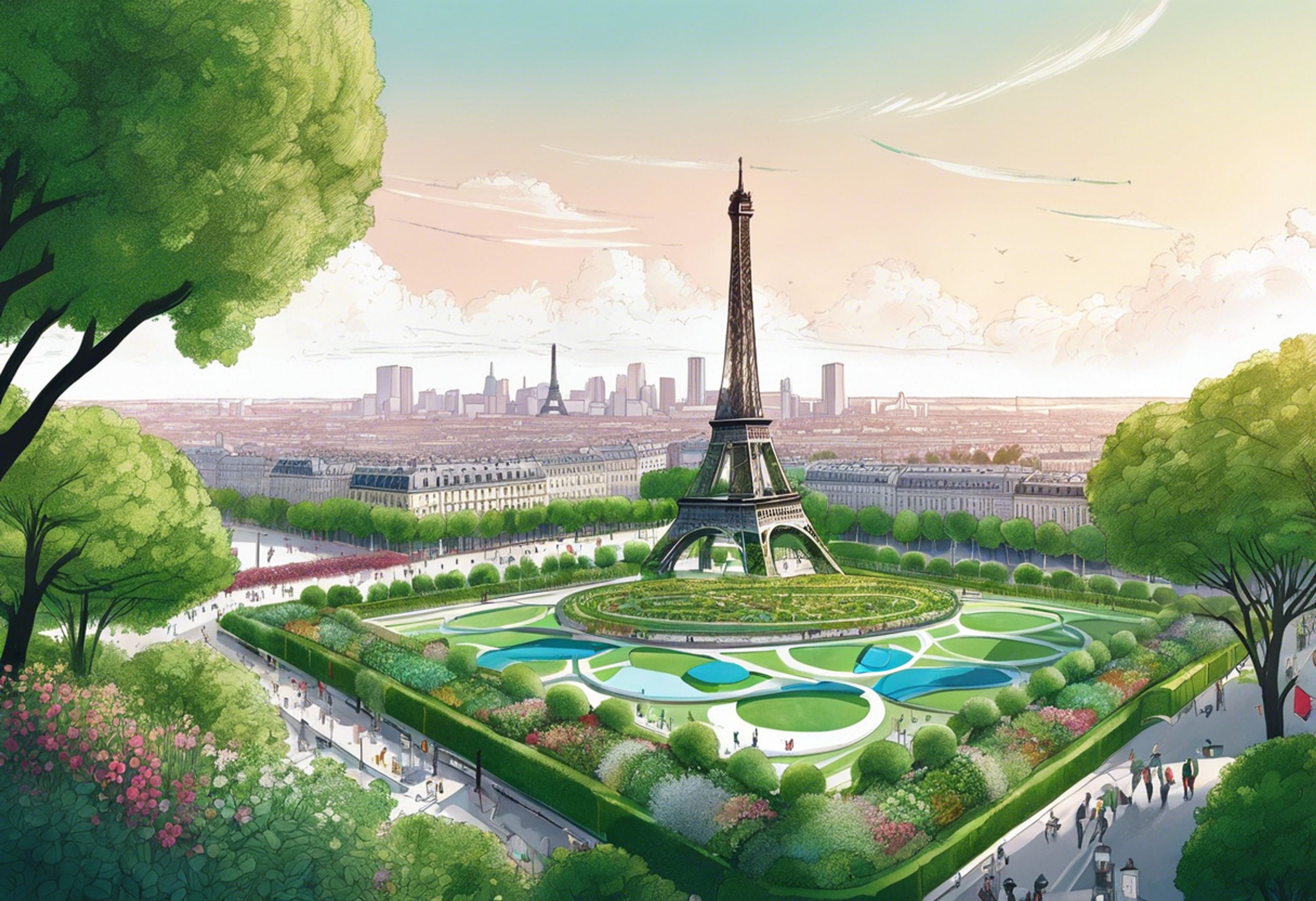 Paris Transforms into a Floral Paradise Ahead of the 2024 Olympics: A Vision of Sustainability and Beauty