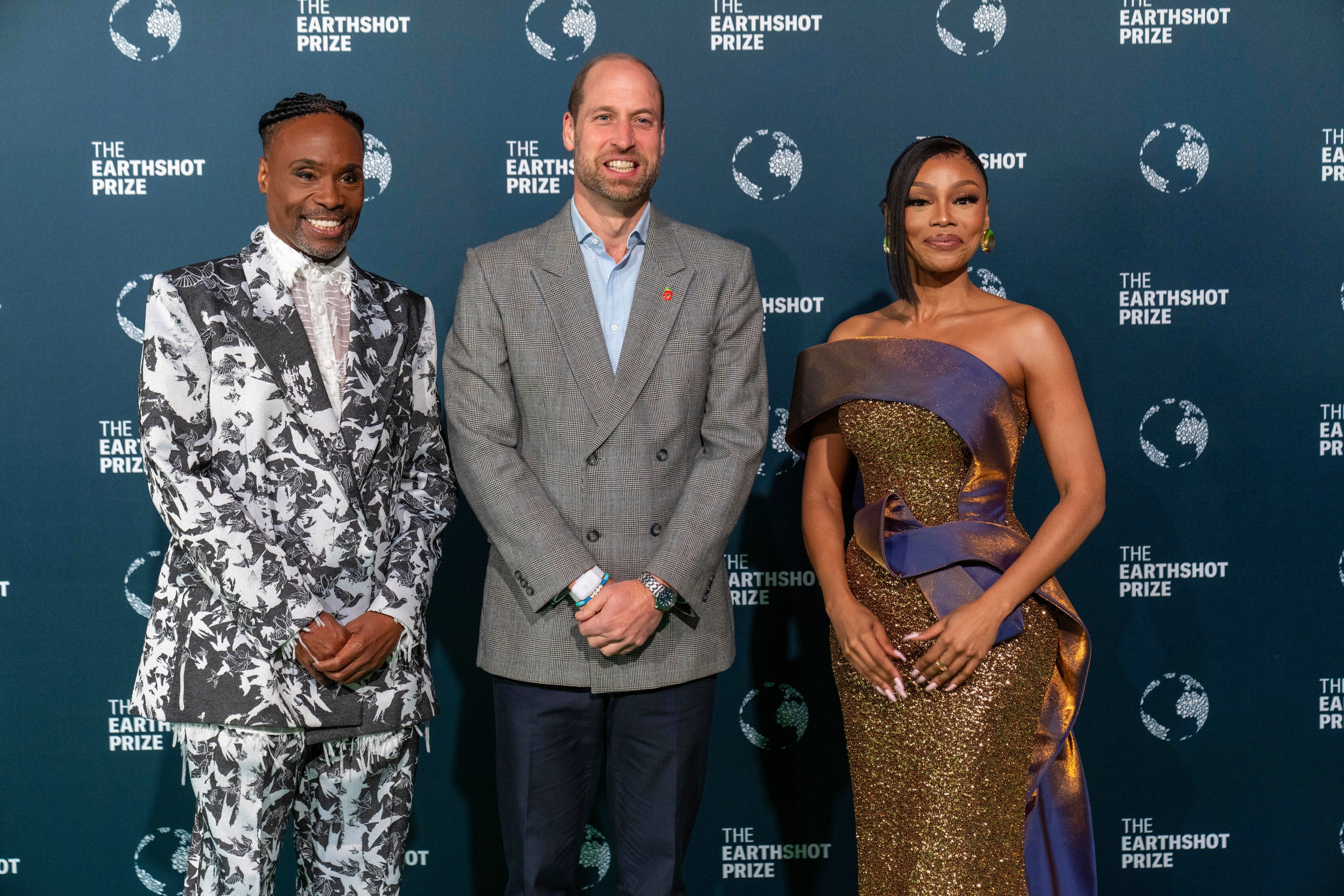 Prince William, in biodegradable sneakers, attends his Earthshot environment awards in South Africa