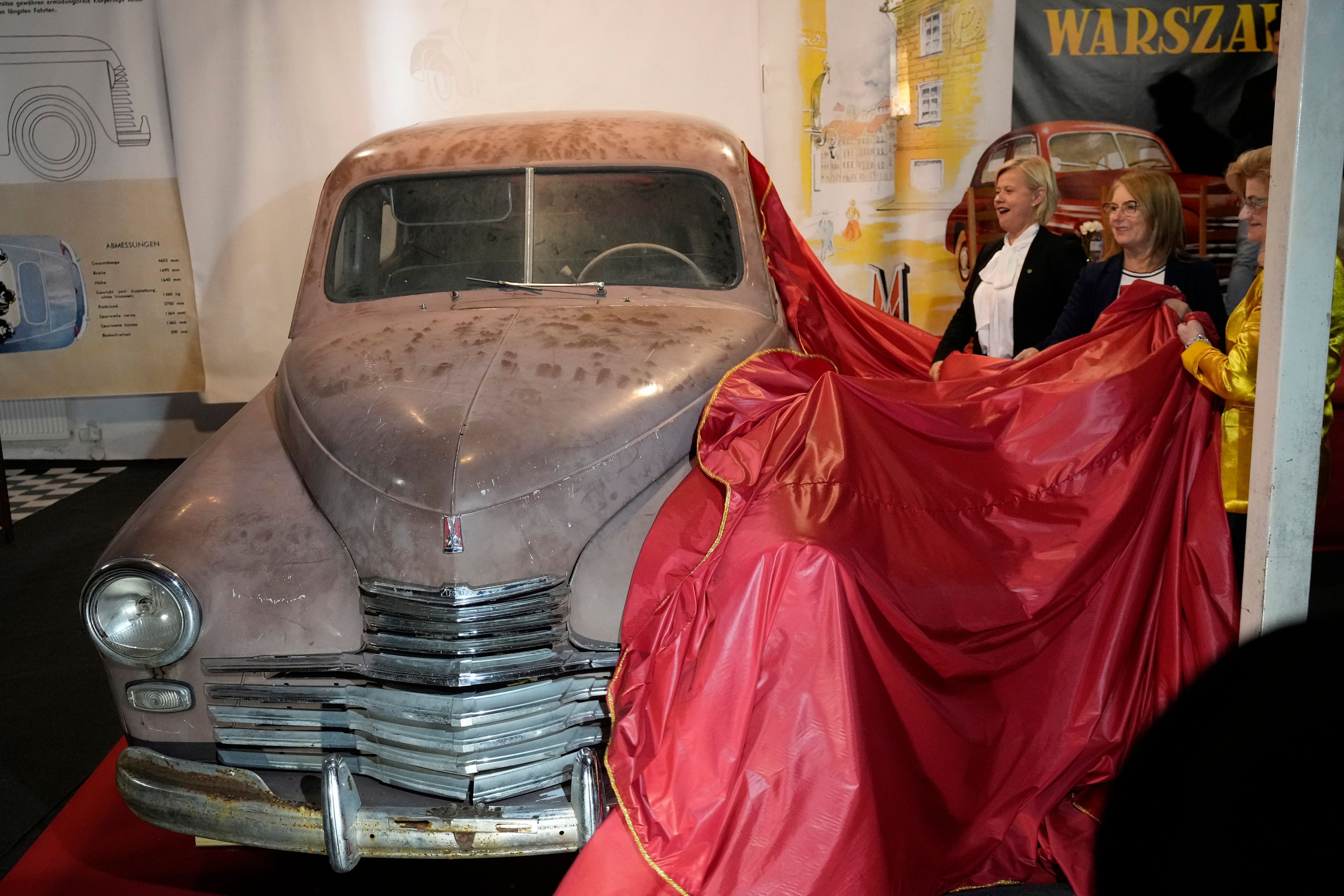 The first car made during Soviet-era Poland goes on display 73 years later